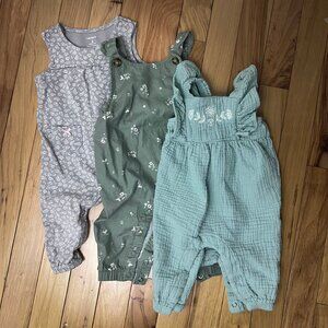 Carters Baby Girl Romper/Jumpsuit Bundle 0-3 months
